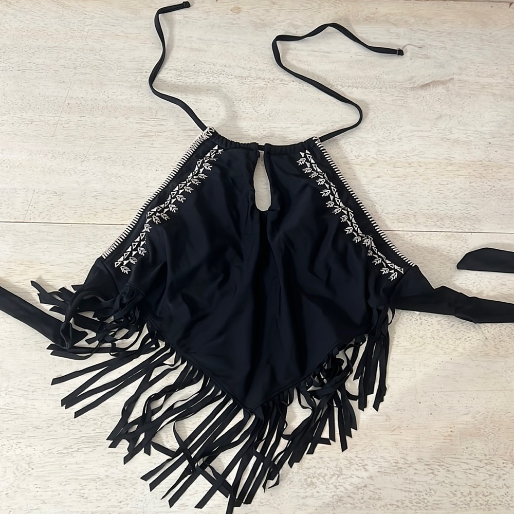 Fringe Tankini Halter Top